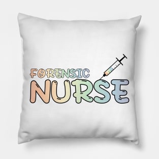 Forensic Nurse Rainbow Pillow