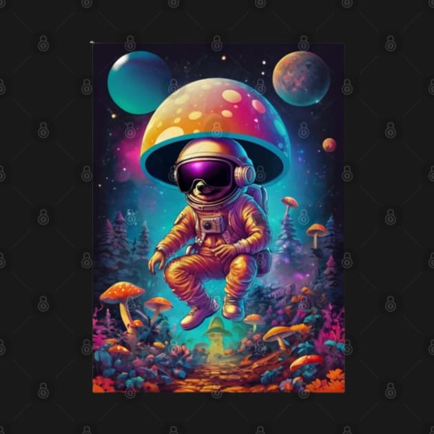 Techno Astronaut T-Shirt - Techno Organism - Catsondrugs.com - Techno, rave, edm, festival, techno, trippy, music, 90s rave, psychedelic, party, trance, rave music, rave krispies, rave flyer by catsondrugs.com