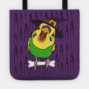 halloween screm - green budgie Tote