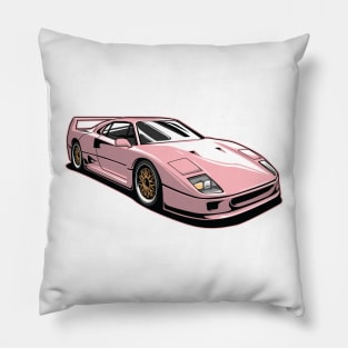 Ferrari f40 pink liberty walk Pink Floyd Pillow