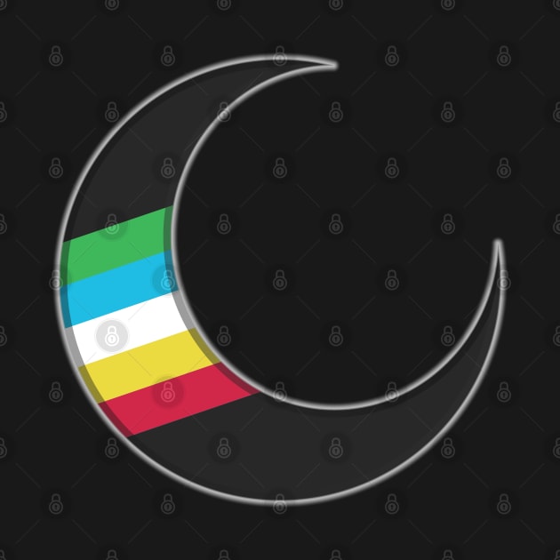 Disability Awareness Crescent Moon by Curse Me Not