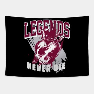 Legends Never Die Retro 1 Cherrywood Tapestry