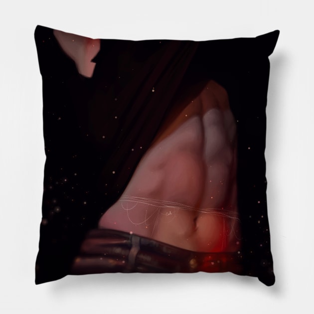 Anatomy practice Han Pillow by NataschaSchmidtArt