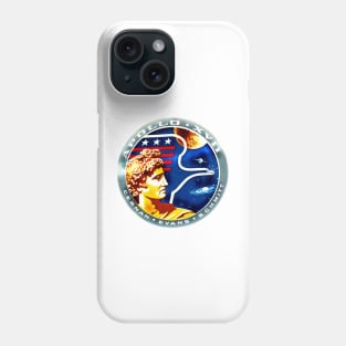 apollo 17 moon mission art Phone Case