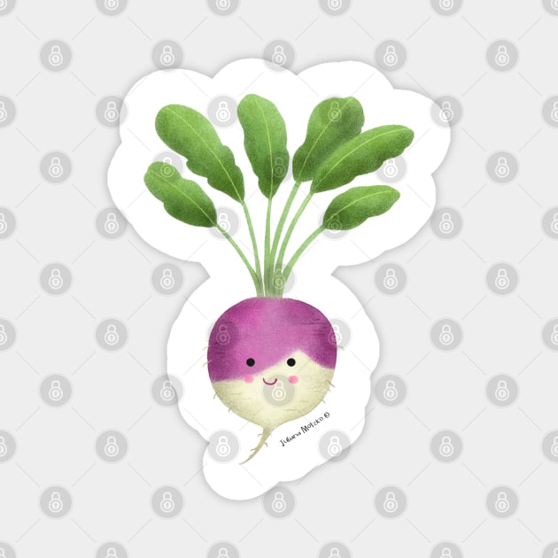 Turnip Magnet by julianamotzko