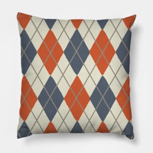 Argyle Pattern (ORANGE) Pillow