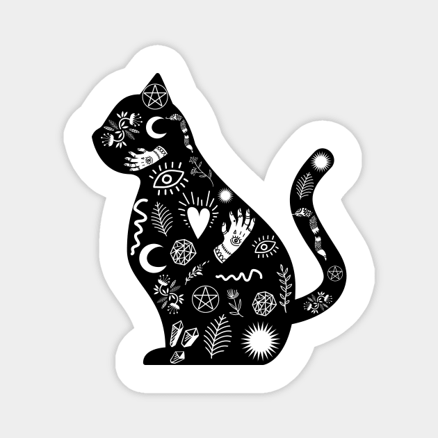 Magical Kitty Magnet by Tee's Tees