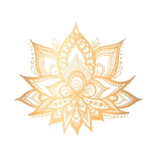 Sacred Gold Lotus Flower T-Shirt