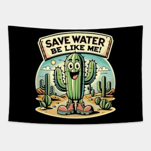 Save Water Cactus Tapestry