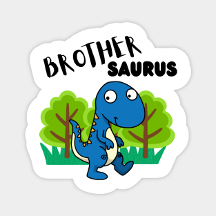 Brothersaurus - a family of dinosaurs Magnet