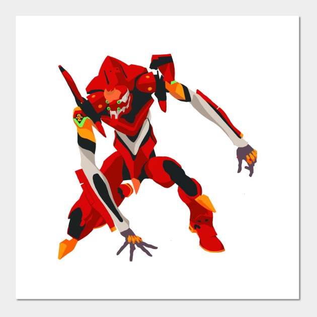 Wallpaper Eva Unit 02 Neon Genesis Evangelion Poster E Stampa Artistica Desktop Wallpaper Free