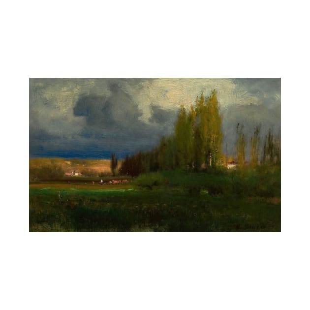 Landscape Study by George Inness by Classic Art Stall