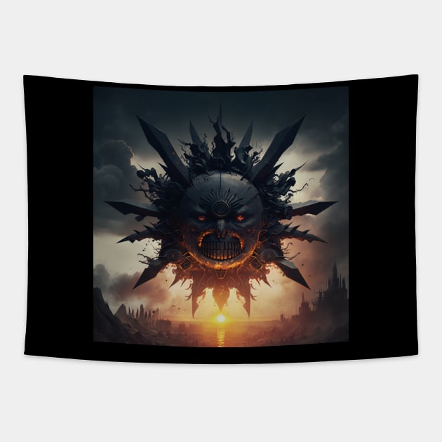 black sun Tapestry by rocknerd