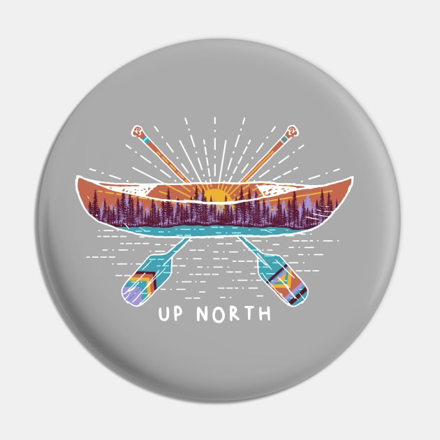 Up North Canoe Pin by GreatLakesLocals