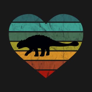 I Love Ancylosaurus Heart Dino Kids Dinosaur T-Shirt