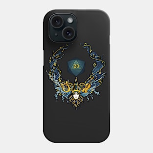 DnD bard symbol - blue Phone Case