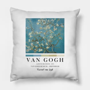 Vincent Van Gogh Almond Blossom, Famous Painting, Exhibition Wall Art Pillow