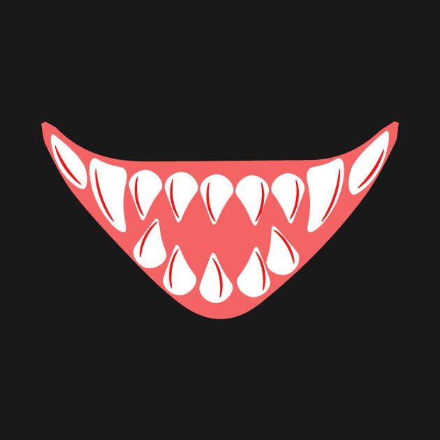 Evil Mouth Teeth Halloween by shirtontour