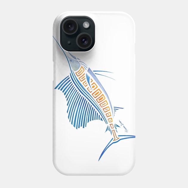 Tribal Sailfish Phone Case by artsytoocreations