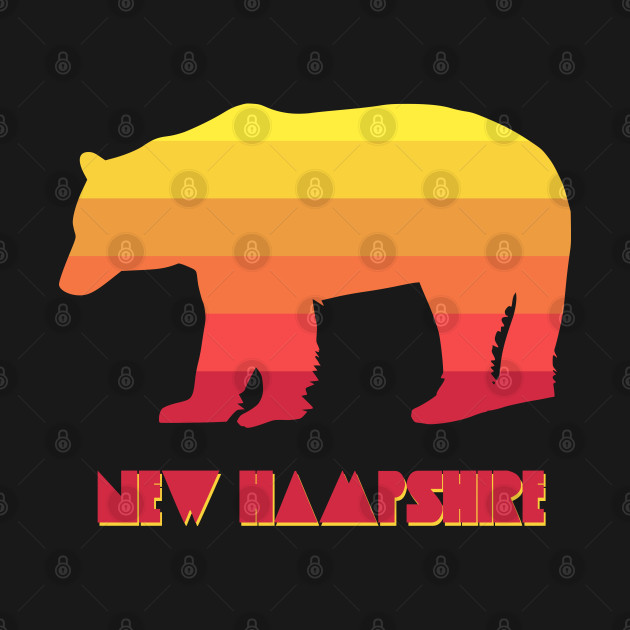 Disover New Hampshire Bear - New Hampshire - T-Shirt