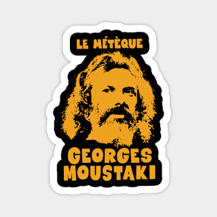 Le Métèque - Georges Moustaki Illustration Magnet