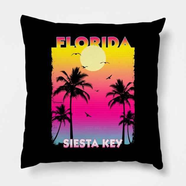 Siesta Key Florida FL Pillow by SunsetParadise