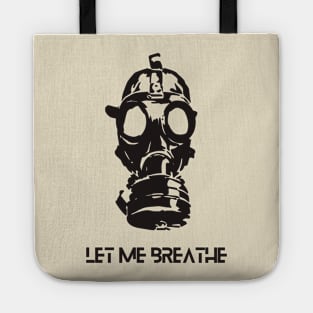 Let Me Breathe, climate crisis, Gasmask future Tote