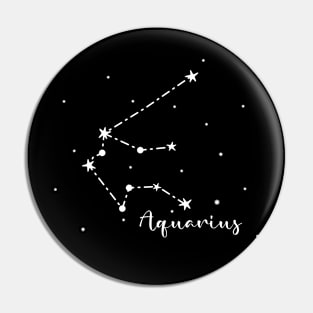 Aquarius Zodiac Constellation Pin