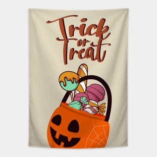 Trick or treat t shirt Tapestry