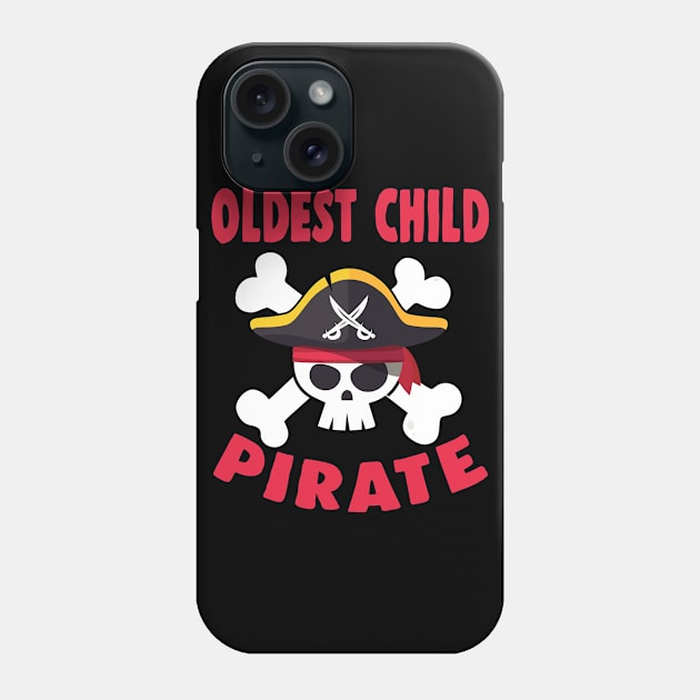 Pirate Oldest Jolly Roger Funny Skull For Family Matching Phone Case by Blink_Imprints10