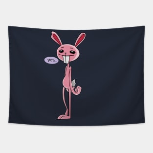 Pink Rabbit Tapestry