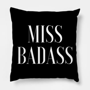 Badass Feminist - F for Feminist Pillow