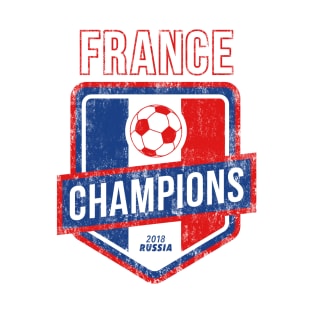 France Soccer Football Champions 2018 Russia T-Shirt