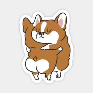 Corgi Hugs Magnet