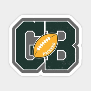 Big Bold Green Bay Packers Monogram Magnet