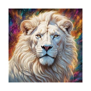 White lion art T-Shirt