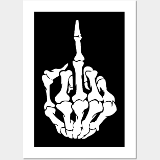 hand showing middle finger up. fuck you or fuck off. simple black minimal  icon on white background Stock Vector