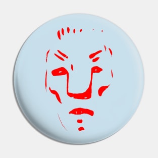 tough face Pin