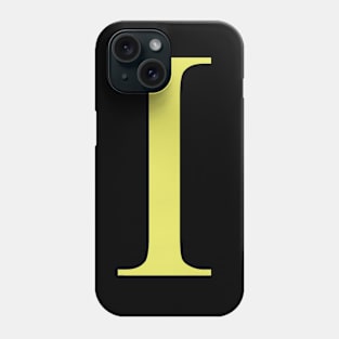 The Letter I in Shadowed Gold Phone Case