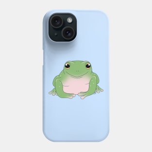 Whites Tree Frog or Australian Green Tree Frog, Green Coloration Phone Case