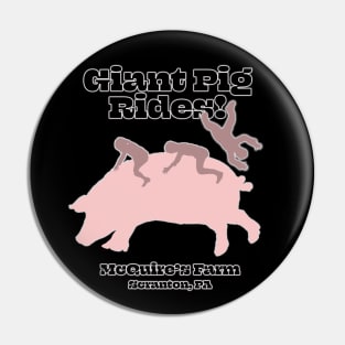 Giant Pig Rides! McQuire's Farm, Scranton, PA Pin
