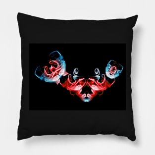 Smoke Art Abstract design of a crab Pillow