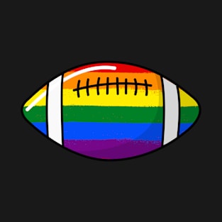 Love is Love - Pride Rainbow Football T-Shirt