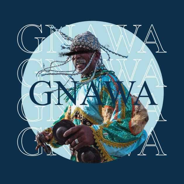 gnawa music of morocco and spirit LIGHT BLUE DESGIN T-shirt by TareQ-DESIGN