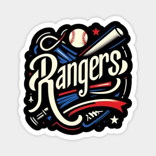 Rangers // Baseball fan design Magnet