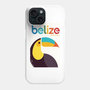 Belize, The Toucan, Travel Poster Phone Case