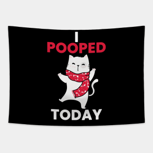 Cat, Hooray I Pooped Today Tapestry