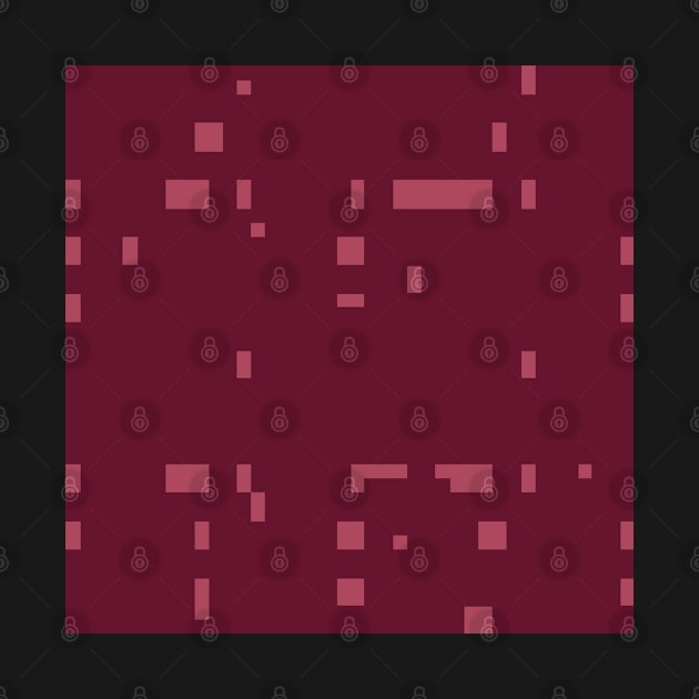 Dark Orthogonal pattern  - Warm Red by Motiondust