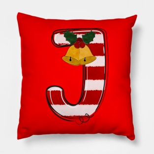 Letter J (Christmas Alphabet) Pillow