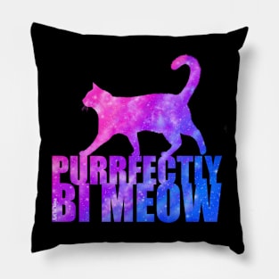 Purrfectly Bi Meow Pillow
